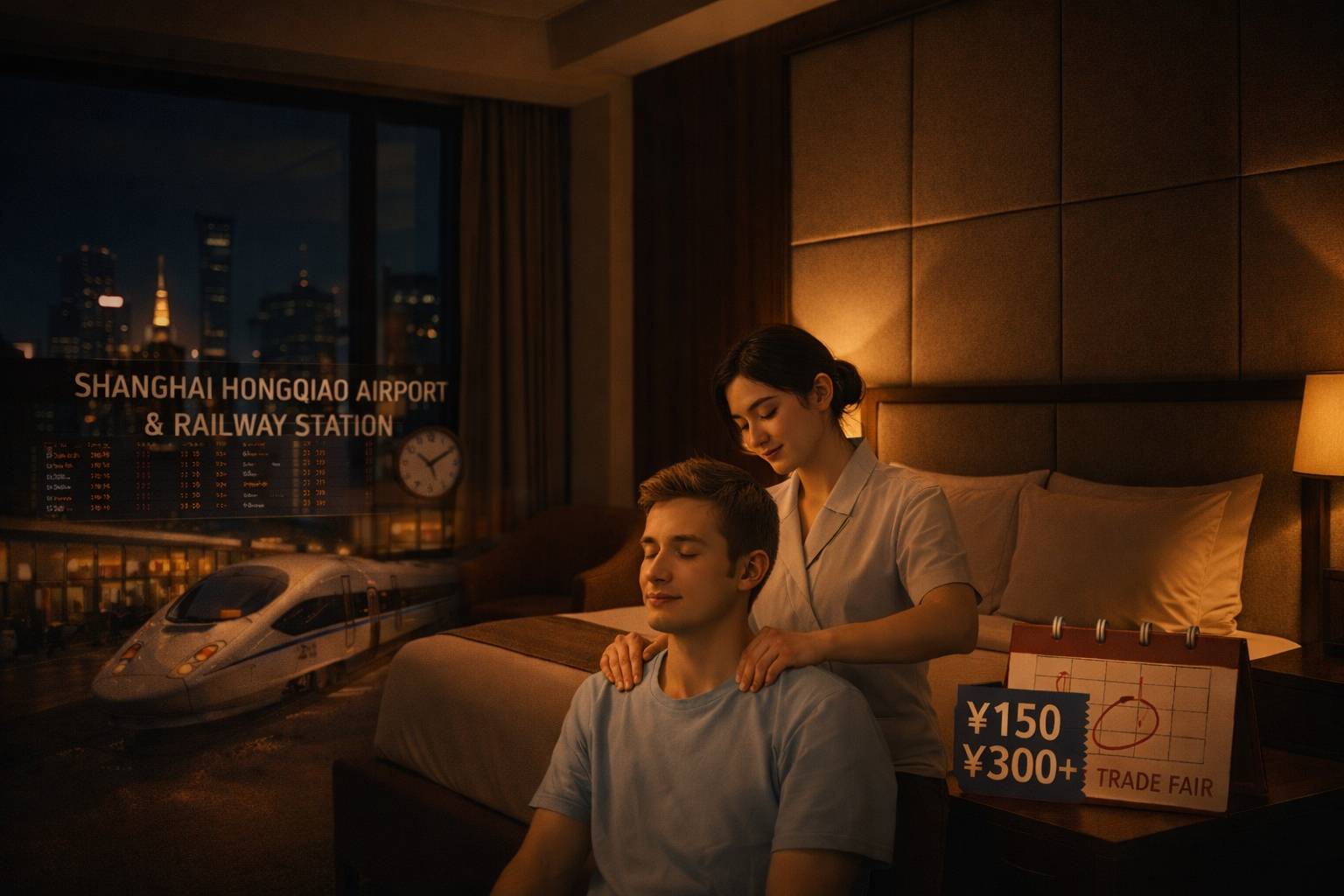 Hongqiao Airport and Railway Station layover massage guide