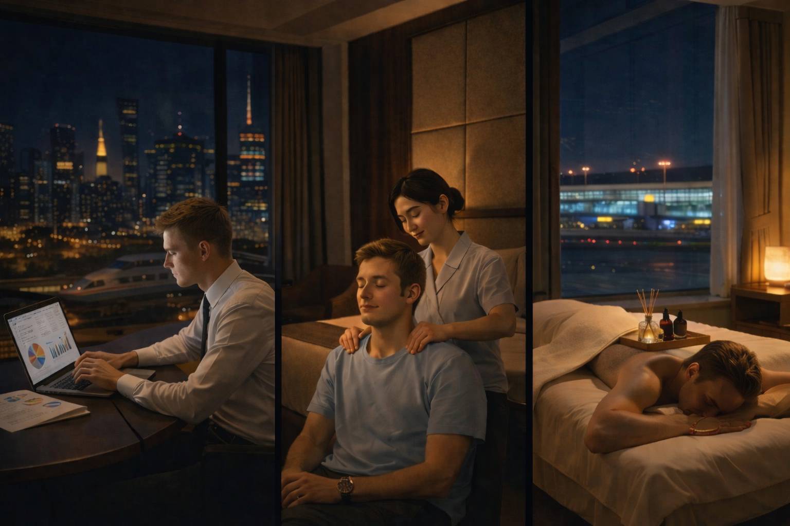 Business trip massage recovery plan for Shanghai